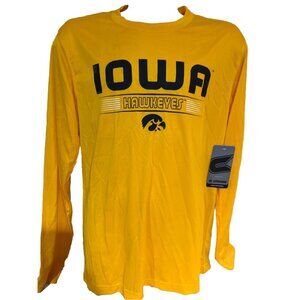 Iowa Hawkeyes Youth Long Sleeve Yellow T-Shirt By Colosseum